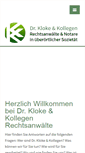 Mobile Screenshot of dr-kloke.de