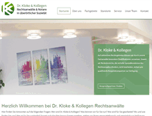 Tablet Screenshot of dr-kloke.de
